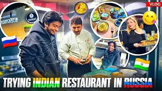 Trying INDIAN Restaurant BHARAT in TVER - RUSSIA 🤤 || MBBS DIARIES - 11