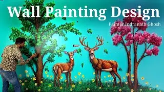 Simple Wall Painting Designs At Home / Simple Paint Wall Art Ideas 💡 
