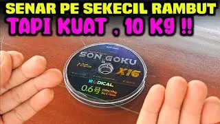 Senar pe kecil tapi kuat ‼️ senar pe untuk ultralight ,  radical son goku x16