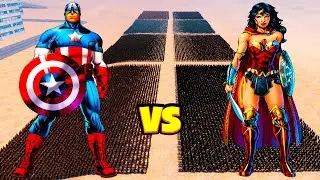 Superhero Battle. Mens vs Womens! Ultimate Epic Battle Simulator