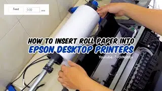 How to Insert Roll Paper into Epson Desktop Printer