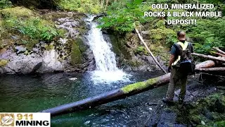 Traversing A Gold Bearing Creek Following A Geological Fault Line Below Marble Deposits!