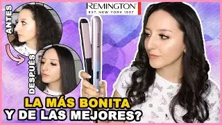 PLANCHA REMINGTON MINERAL GLOW S5408 | PRUEBA EN CABELLO RIZADO | Lau Kudo