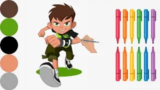 How To Draw A Ben 10 | Ben 10 Drawing And Coloring Step By Step | Easy Method For Kids And Toddlers