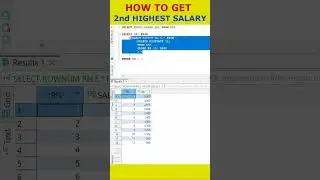 Oracle SQL: How to Get 2nd Highest Salary 🔥#sqlqueries #query