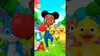 A for Apple 🍏 | Phonics Song for Kids | Learn Alphabet | ABCD Shorts #baby  #cartoon  #ABCD