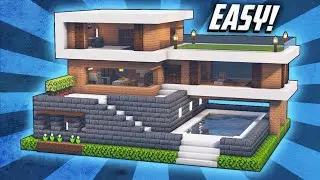 NEW MORDEN HOUSE IN MINECRAFT THIS HOUSE CRAFT IS VERY EASY  