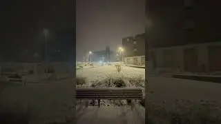 FIRST SNOW FALL CAPTURED IN DERBY #winters #snowfall  #snow  #blessings