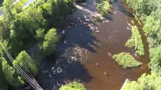 Drone Flight Over the Apple River Rapids