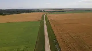 Free Farm Video - Prairie Manitoba - from Drone | Bird View | 4k | Royalty Free Video | Top View
