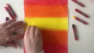 Pastel Boya İle Manzara Çizimi 🌳