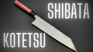 Review da faca Chef (Gyuto) Shibata Kotetsu  em aço R2