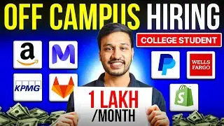 OFF CAMPUS Internship & Placements for College Students | July 2025