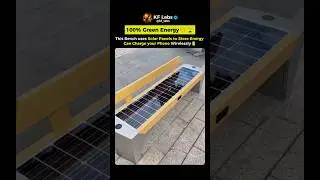 This Solar Bench Charges Your Phone☀️📱