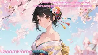 🌸 [Sleep ASMR] Soft Sakura Whispering | Gentle Spring Roleplay under Cherry Blossoms 🌙