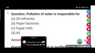 Pollution of water is responsible for :-  (a) Oil refineries (b) Paper factories (c) Sugar mills