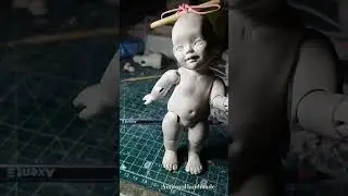 Hand sculpted jointed doll #bjd #clay #handmadedoll #clayart #ukraine #dollmaking
