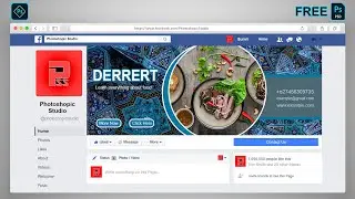Facebook Cover Design Photoshop Tutorial 2020 #FreePSD | #FacebookBanner6 | Photoshopic Studio