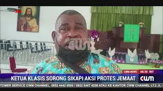 KETUA KLASIS SORONG SIKAPI AKSI PROTES JEMAAT