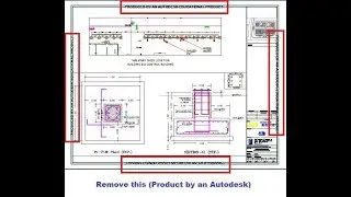 Remove educational plot stamp Produced by an Autodesk Educational