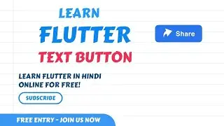 Flutter Button | Flutter text button | TextButton in flutter