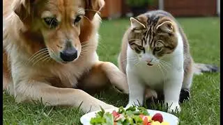 The unprecedented behavior of a dog and a cat