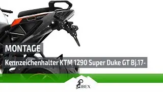 ZIEGER &reg; Kennzeichenhalter, kompatibel mit KTM 1290 Super Duke GT | Montageanleitung / Tutorial