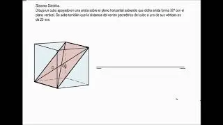 15- CUBO APOYADO EN UNA ARISTA