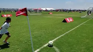 Legends vs Albion Flight 1 U8 U9 G11 Girls Soccer Game Striker Philomena scores great goal  Gu2011