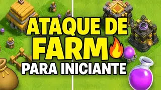 👉 O MELHOR ATAQUE DE FARM para INICIANTES no Clash of Clans!