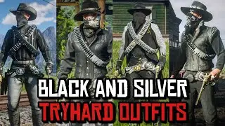Red Dead Online Black And Silver Tryhard PvP Outfits [ Requested Outfits #318 ]