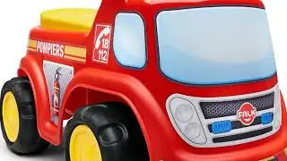 Falk Fire Truck Ride-On 🚒 | Push Car with Opening Seat & Horn