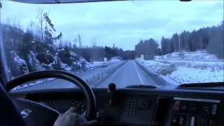 Volvo FH480 BioDME - Driving in the Swedish winter
