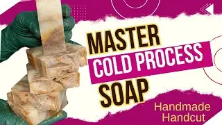 How to make Cold Process Coffee Brown Marble Pattern Nourishing Soap