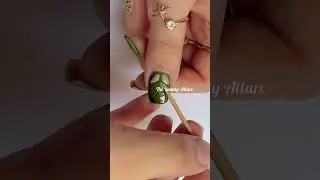 💅🍃Easy no tool nail art design #nailart2022 #shorts #youtubeshorts