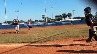 Me stealing second base while trying putt my sliding mitt on