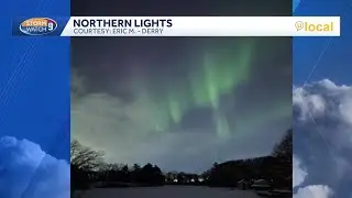 Northern lights seen in parts of New Hampshire Monday night