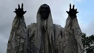 Как уберечь от ветра 12-футовый скелет | Инферно | Волк | Ведьма | Фантом | Мумия на Хэллоуин