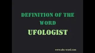 Definition of the word 