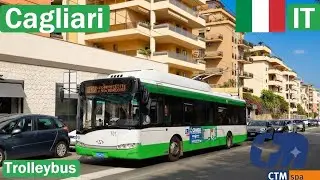 🇮🇹 CAGLIARI TROLLEYBUS | Rete filoviaria di Cagliari 2025【4K】