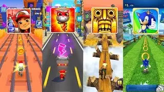 SUBWAY SURFERS 🆚 TALKING TOM GOLD RUN 🆚 TEMPLE RUN 🆚 TEMPLE RUN 2EPIC CHASE!