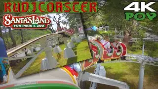 Rudicoaster On-ride POV 4K 60fps Zamperla Powered Roller Coaster at Santa's Land Cherokee NC