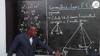 Exercices - Troisième - Mathématiques:  Géométrie dans l'Espace / Suite 1 / M. Sy
