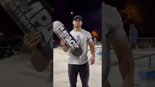225 lbs guy vs Impact XPU Skateboard deck. #skateboarding #skate #durableskateboard #shorts