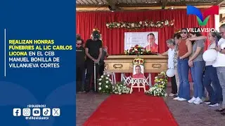 REALIZAN HONRAS F&Uacute;NEBRES AL LIC CARLOS LICONA EN EL CEB MANUEL BONILLA DE VILLANUEVA CORTES