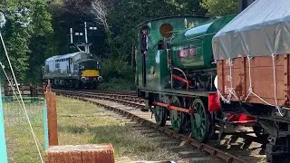 NNR golden years with ​@Locomotive-trainguy wissinton  D6732 D5631 DMUs we&rsquo;re running but one broke 