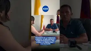 Víctor González, presidente de la parroquia #Caracol, denuncia que aún siguen esperando obras