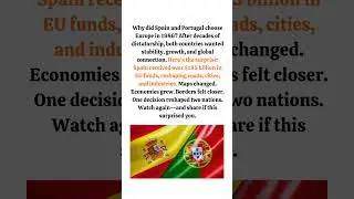 Why Spain and Portugal Joined Europe #shorts #ytshorts