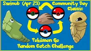 Pokemon Go Swinub Community Day Classic Random Catch Challenge (April 2022)