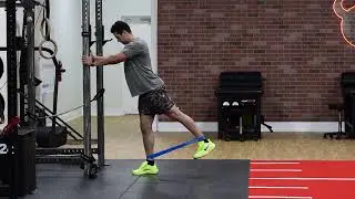 Standing Single Leg Banded Hip Extension (Ankles)